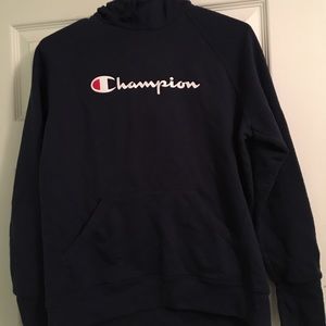 Navy blue Authentic champion hoodie